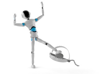 Android with bear trap