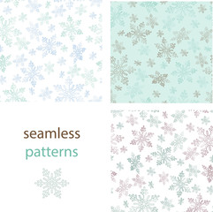 snowflakes background for the new year and Christmas design