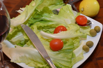 Piatto di insalata