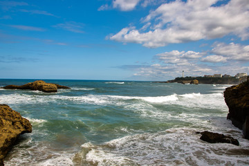 coastline of  of Biarritz