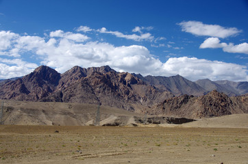 Landscape between Lamayuru and Leh in Ladakh, India
