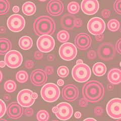 Bright seamless background with a pattern of concentric circles drops of water