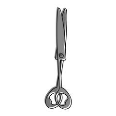 surgical scissors medical tool icon vector illustration graphic design