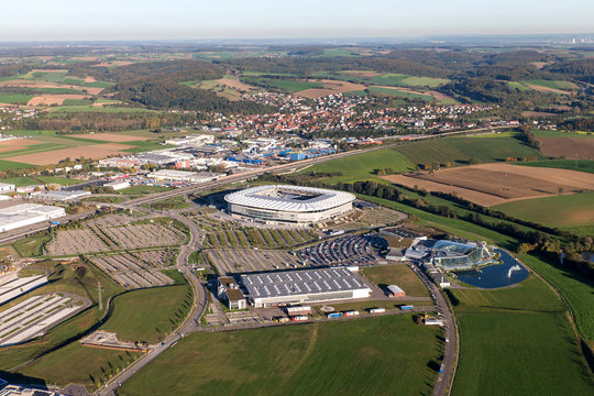 Aerial view of Sinsheim Germany