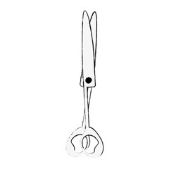 surgical scissors medical tool icon vector illustration graphic design