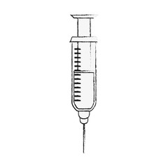 Syringe medical tool icon vector illustration graphic design