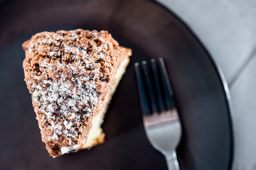 Organic cinnamon coffee cake