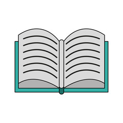 Book open isolated icon vector illustration graphic design
