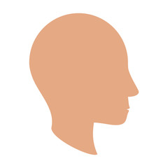 Human head silhouette icon vector illustration graphic design