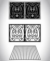 Vector illustration products of steel and iron.