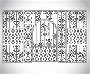 Vector illustration products of steel and iron.