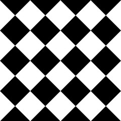 Geometric seamless background with black and white squares. Vector illustration