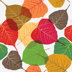Seamless leaves background