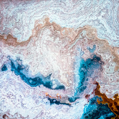 Naklejka premium Mineral layers like blue coffe and milk mixed