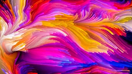 Foto op Canvas Artificial Liquid Color © agsandrew