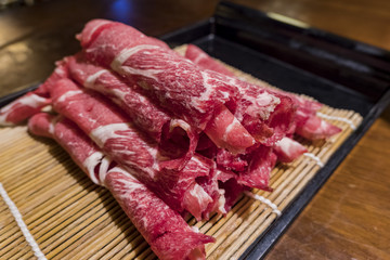 Raw meat roll prepare to be cooked