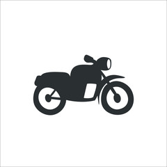 Sport bike icon. Vector Illustration