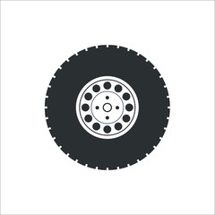 Wheel icon. Vector Illustration