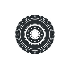 Wheel icon. Vector Illustration