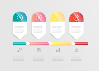 abstract horizontal bar infographic