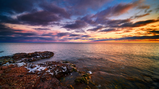 Sunset Lake Superior Split Rock Lighthouse State Park