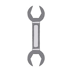 Wrench construction tool icon vector illustration graphic design