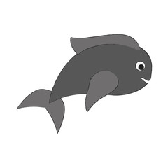 Fototapeta premium Fish food cartoon icon vector illustration graphic design