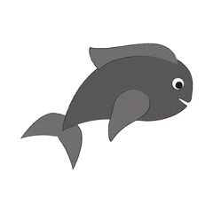 Foto op Canvas Fish food cartoon icon vector illustration graphic design © Jemastock