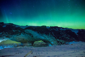 Fototapeta na wymiar night sky, Star Trails the Arches Provincial Park