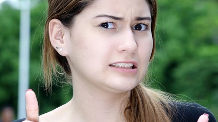 Teenage Female Afraid