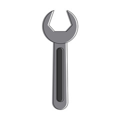 Wrench construction tool icon vector illustration graphic design