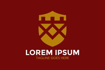 heraldry logo. heraldic shield. vintage. vector. editable