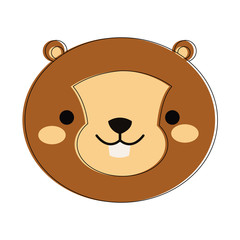 Cute squirrel cartoon icon vector illustration graphic design