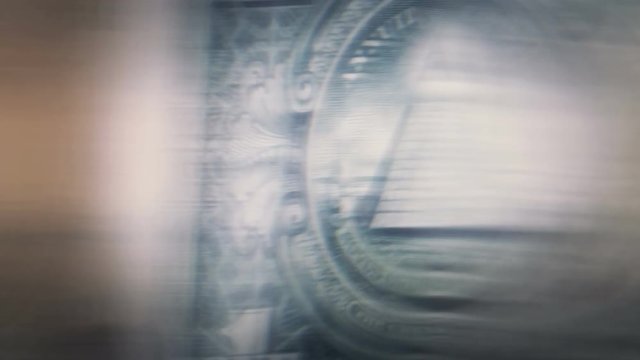 abstract dollar video focus on the occult symbolism