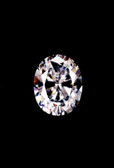 diamond on black background