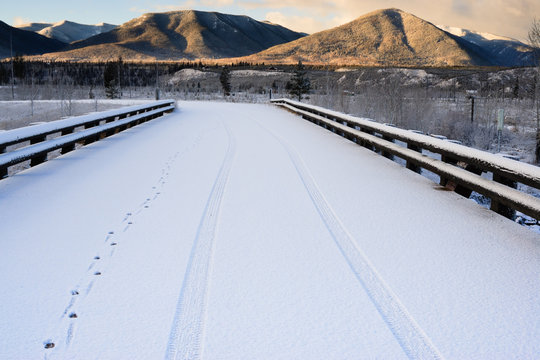 Tracks Crossing the Polebridge