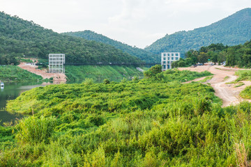 Landscape view of Mae Kuang Udom Thara dam