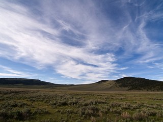 Fototapeta na wymiar Idaho rangeland sky