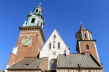 KRAKOW, POLAND - FEBRUARY 27, 2017:  at the royal Wawel Hill