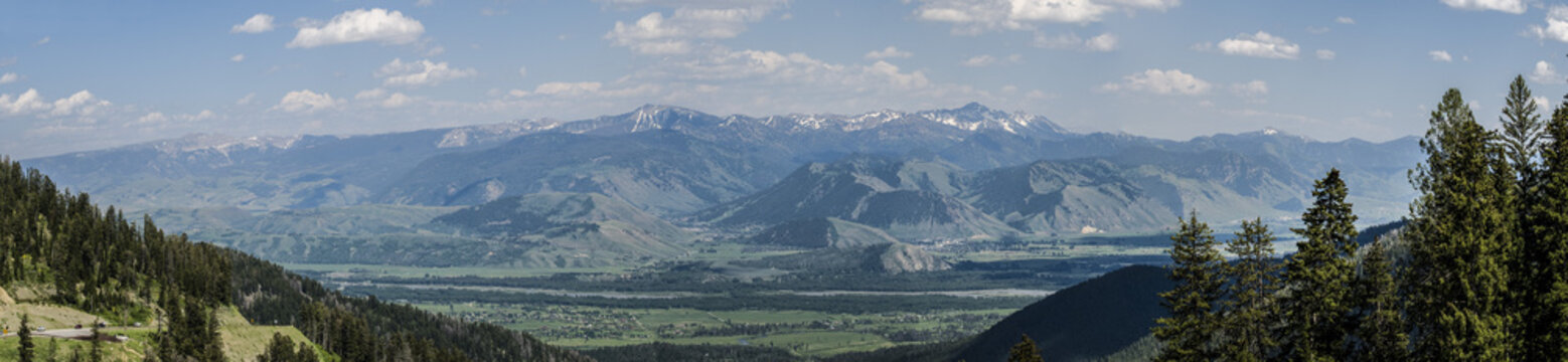 Jackson's Hole Wyoming From Teton Pass