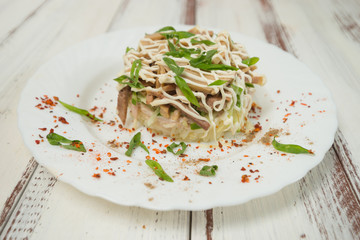 Salad, vegetable coleslaw