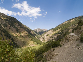 Fototapeta na wymiar Trail Creek Canyon above Sun Valley Idaho