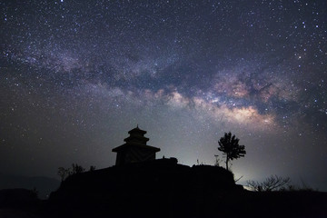 Milky way and pagoda