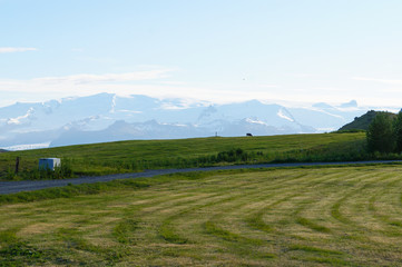 Beautiful view in summer,Iceland.