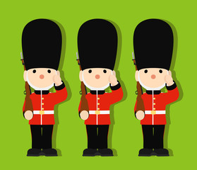 イギリスの近衛兵 おもちゃの兵隊 ベクター 02