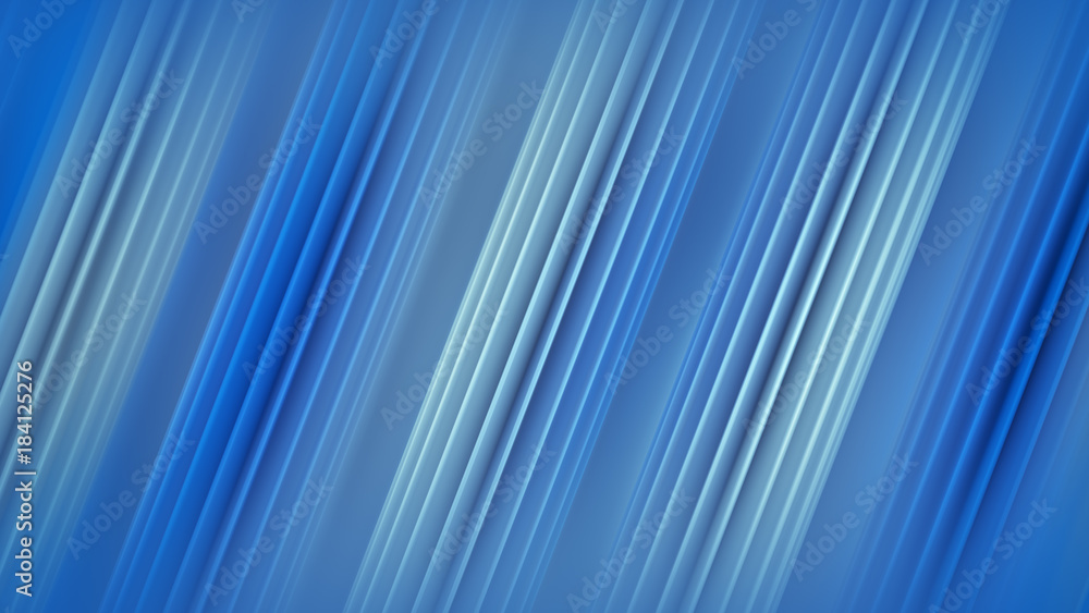 Poster diagonal blue lines abstract 3d rendering