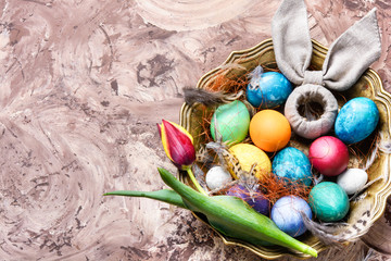 Colorful Easter eggs