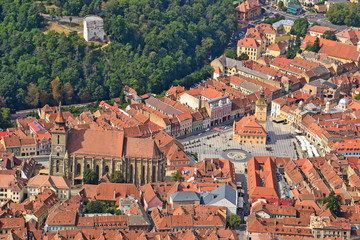 Fototapeta na wymiar View of Brasov city, Romania