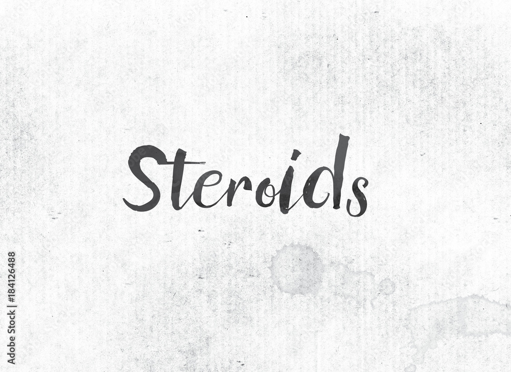 Canvas Prints Steroids Concept Painted Ink Word and Theme