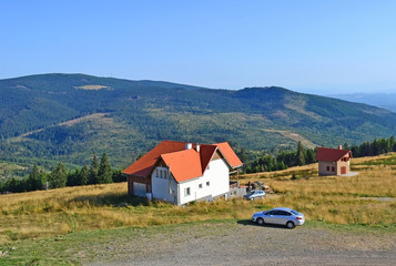 View of the mountain of Carpathiens, Romania